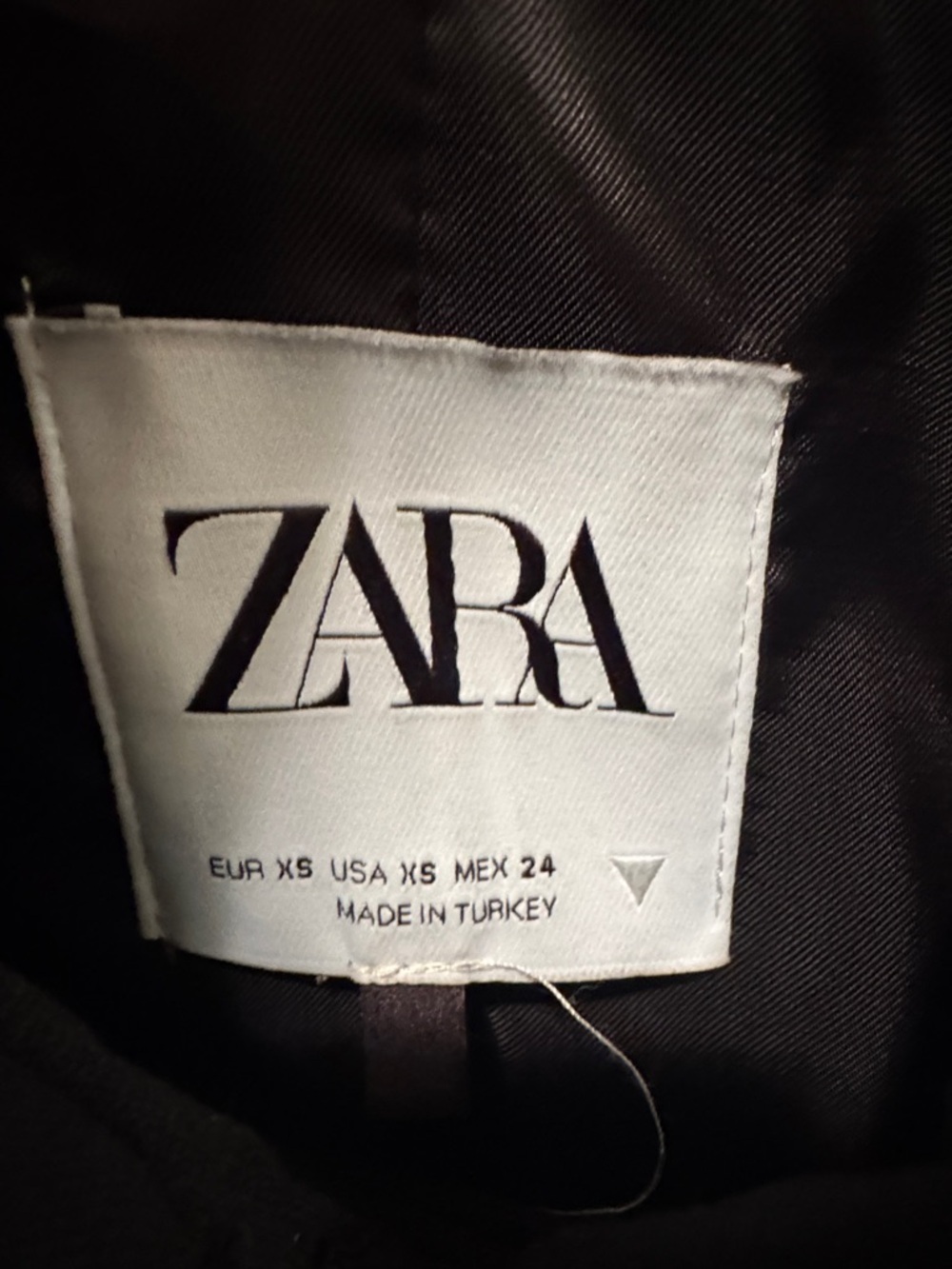 Zara Black Double-Breasted Military-Style Jacket with Gold Buttons - Picture 3 of 7